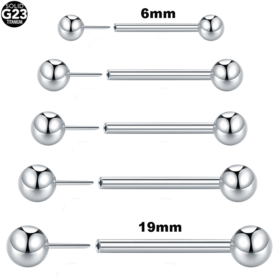 Body Jewelry Threadless - 1Pc/5Pcs G23 Titanium Threadless Ends Push