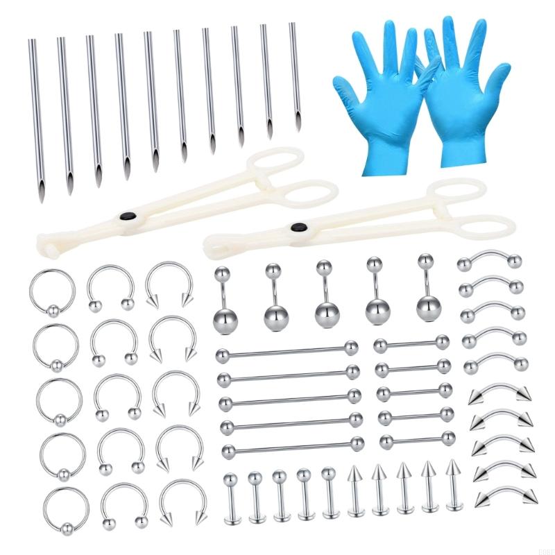 Body Jewelry Industrial - Professional Body Jewelry Set Of 64