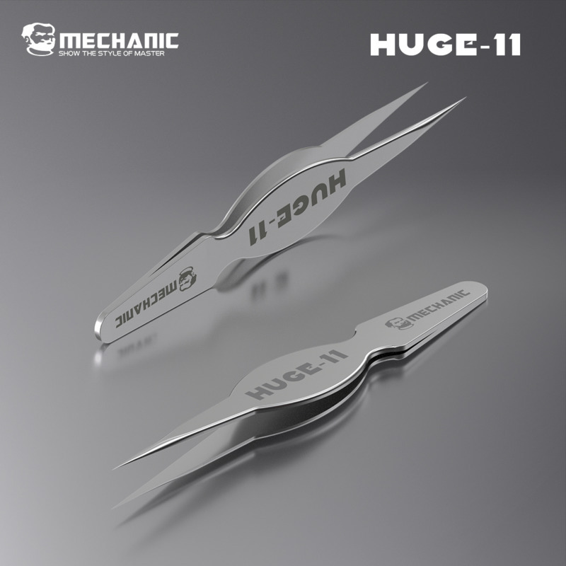 Body Jewelry Repair - MECHANIC HUGE-11 Nonmagnetic Tweezers Wide Body