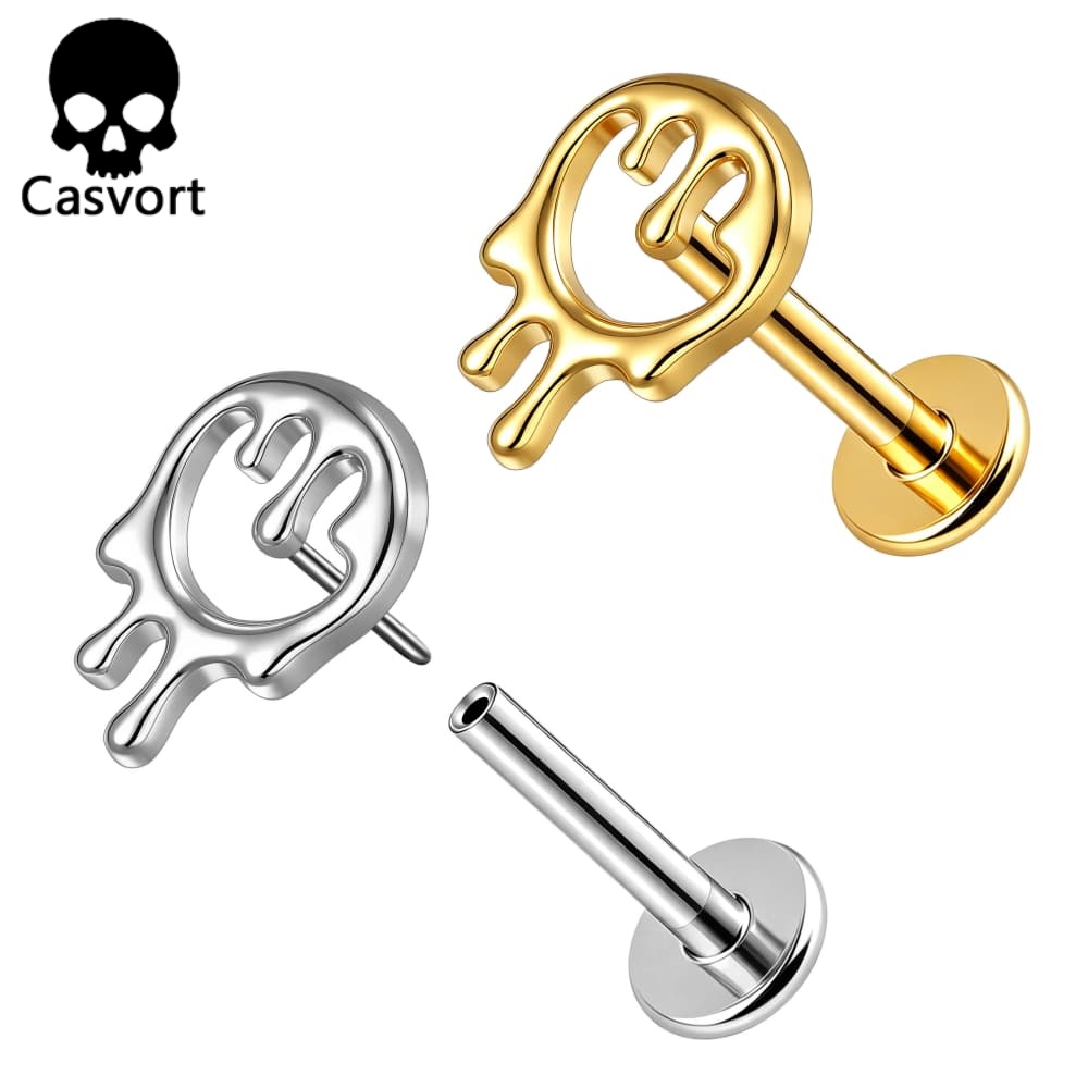 Casvort 1PC ASTM F136 Titanium - Body Jewelry Threadless ulasan dan harga