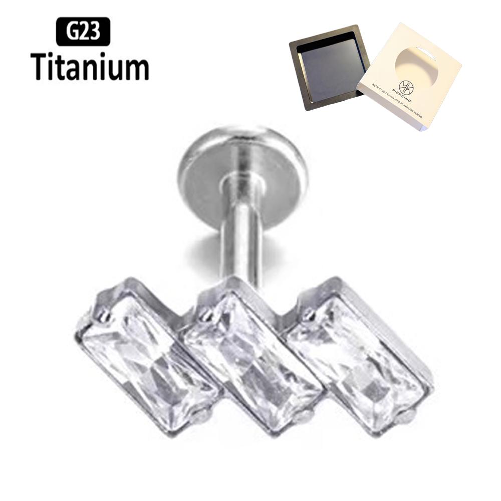 ATSM F136 Titanium Lip Zircon  - Body Jewelry Jewelry Box ulasan dan harga