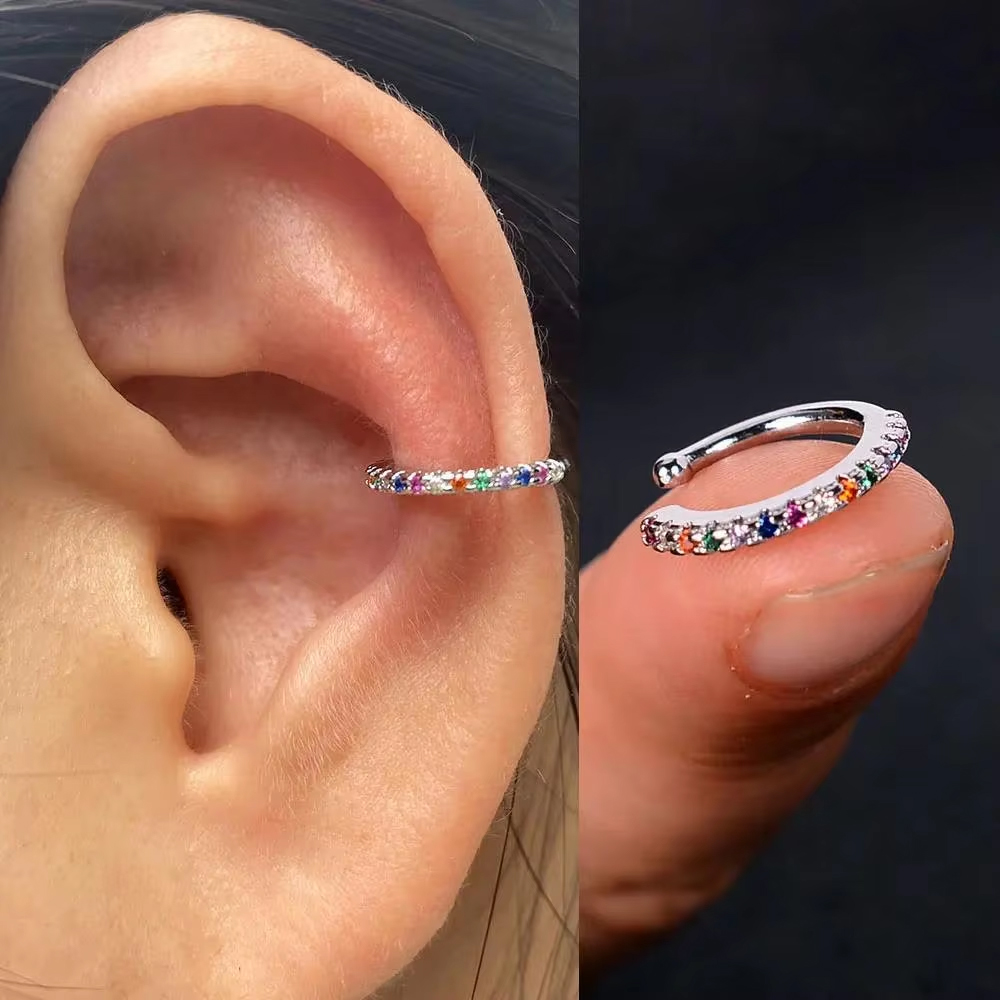 1PC Hot Sale Hollow Geometry E - Helix Cartilage Ring ulasan dan harga