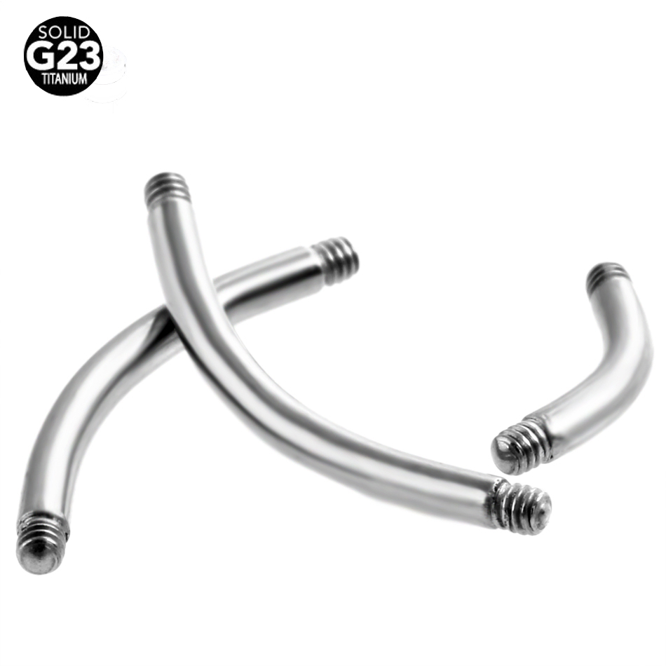 50Pcs/lot G23 Titanium Eyebrow - Belly Bar Titanium ulasan dan harga