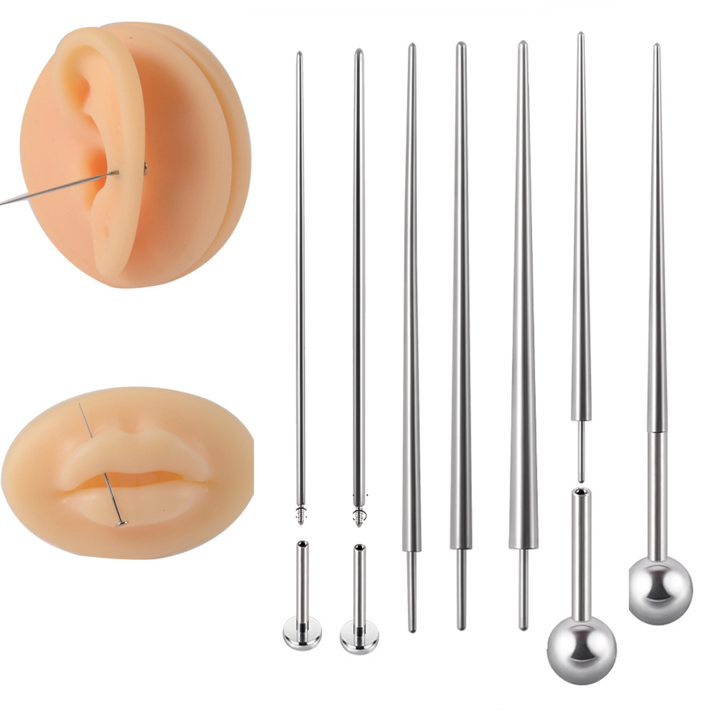 2 pcs Stainless Steel Piercing - Body Jewelry Threadless ulasan dan harga