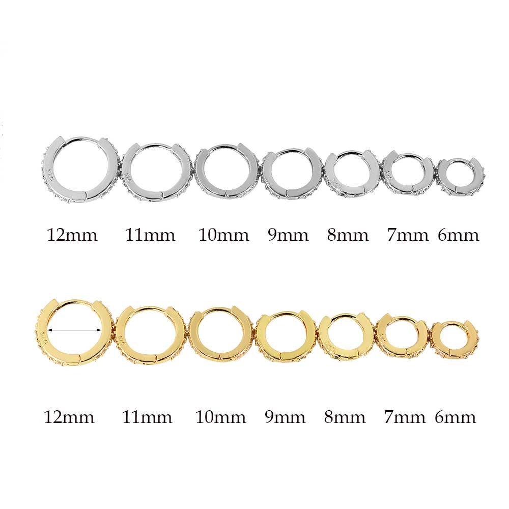 Rainbow CZ Huggies Hoop Earrin - Helix Cartilage Ring ulasan dan harga