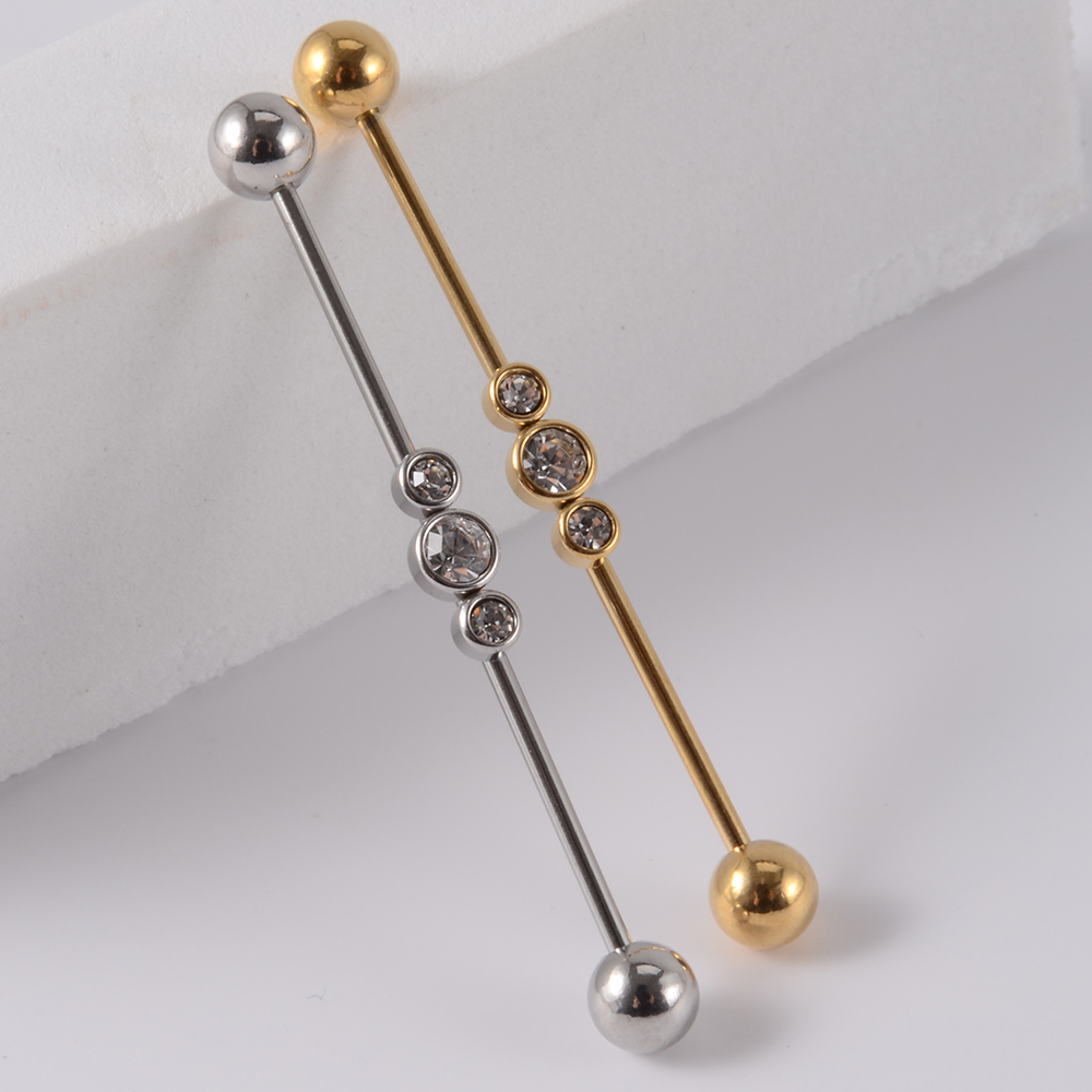 1PC Stainless Steel Industrial - Body Jewelry Industrial ulasan dan harga