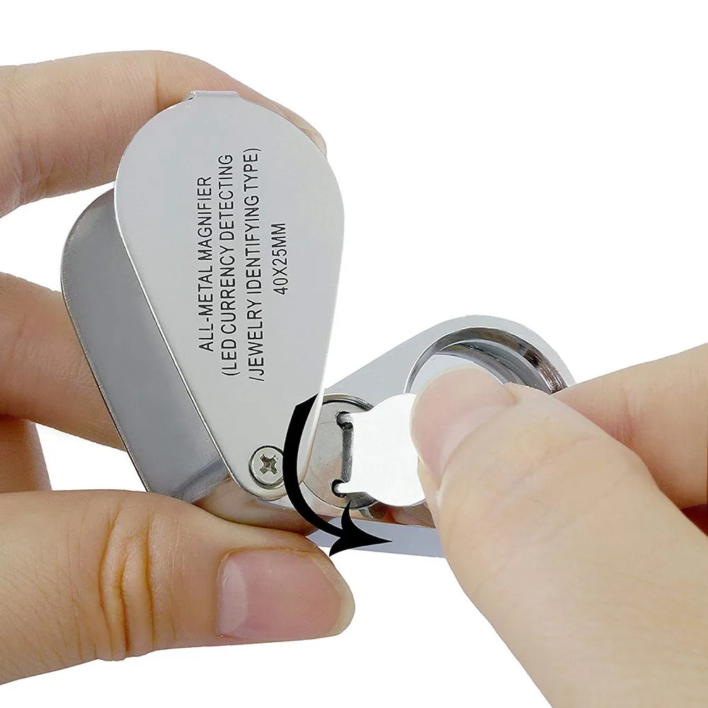 40X Illuminated Jeweler Loupe  - Body Jewelry Repair ulasan dan harga