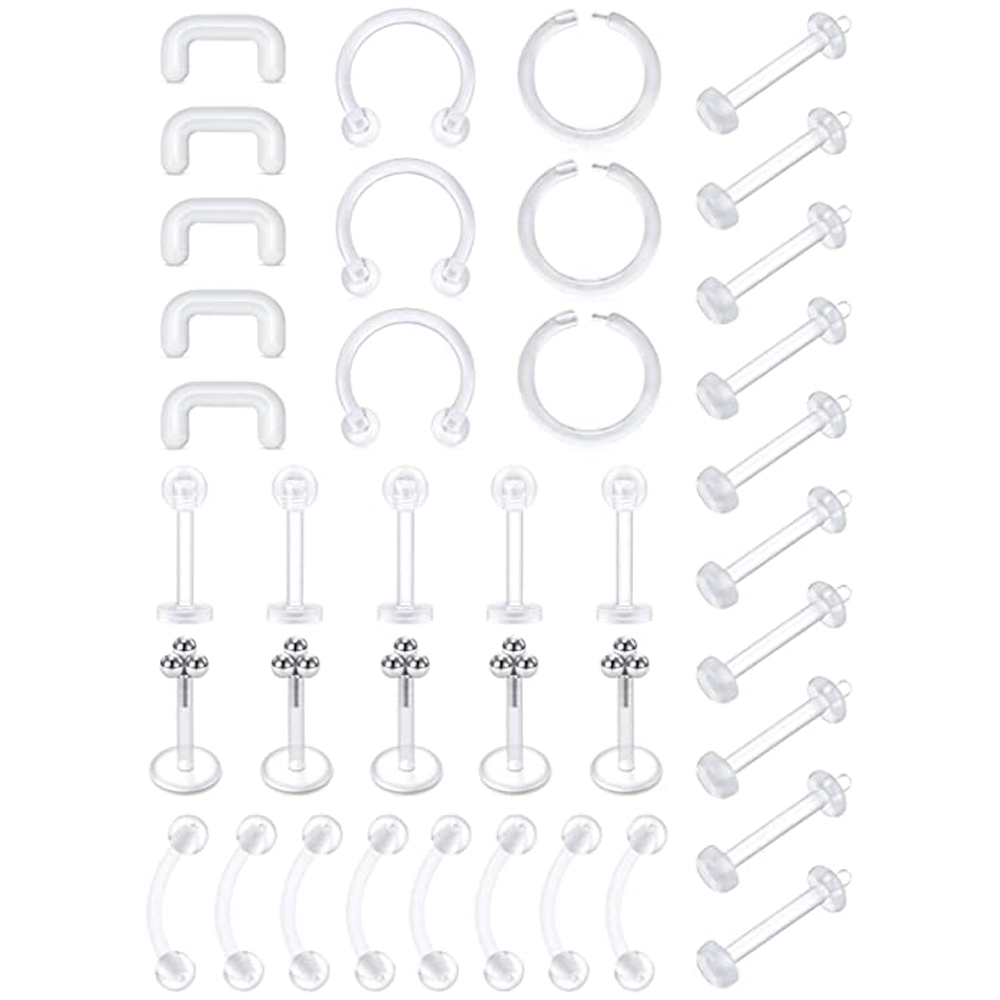 Clear Flexible Forwards Helix  - Helix Cartilage Ring ulasan dan harga