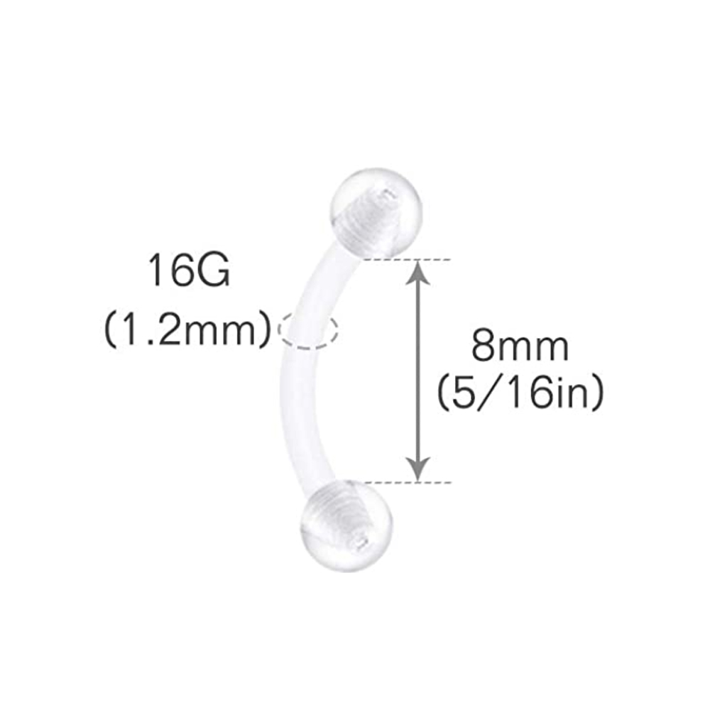 Clear Flexible Forwards Helix  - Helix Cartilage Ring ulasan dan harga