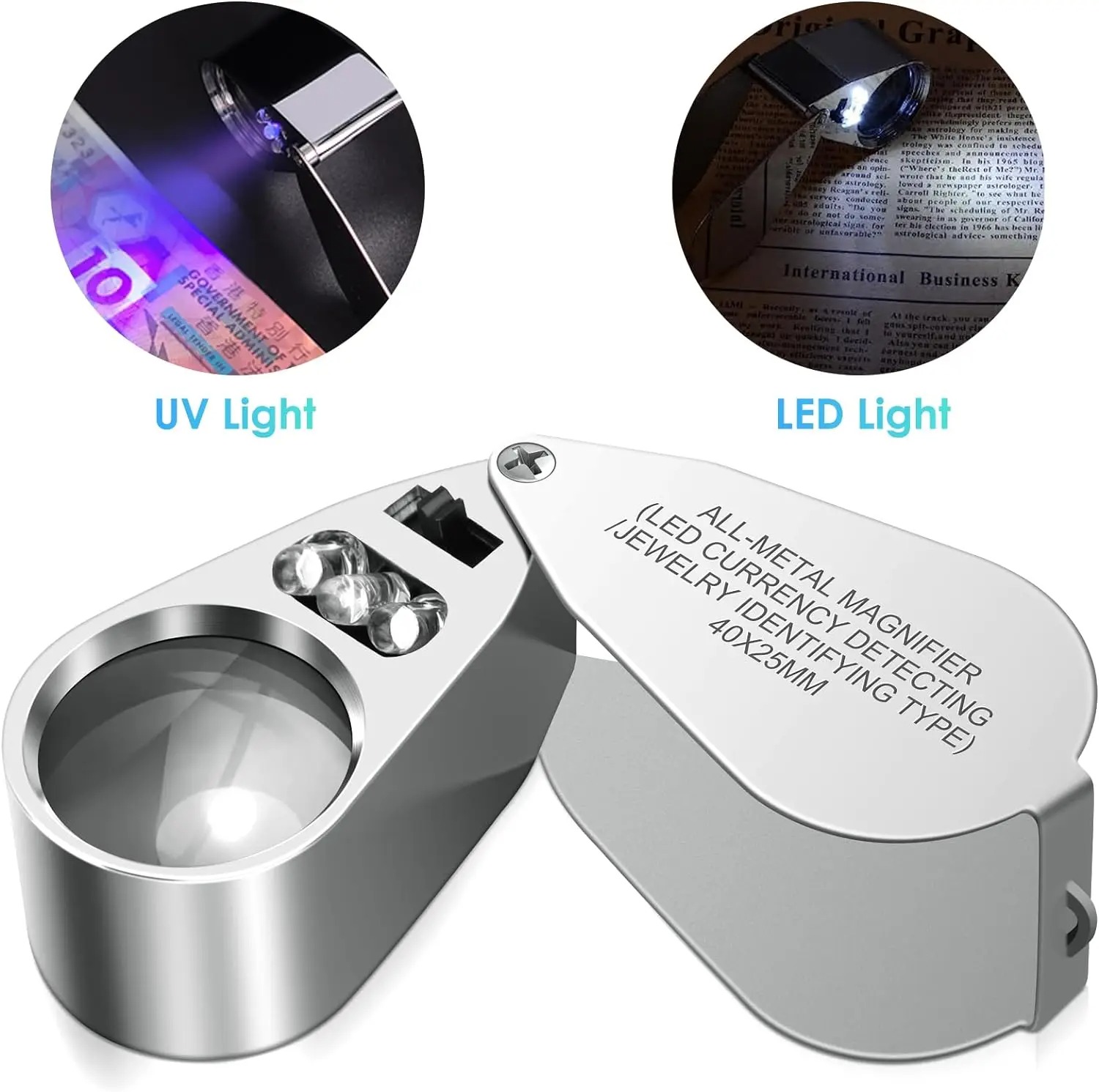 40X Illuminated Jeweler Loupe  - Body Jewelry Repair ulasan dan harga