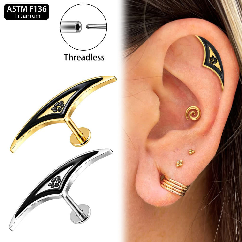 Giga 1Pcs ASTM F136 Titanium G - Body Jewelry Threadless ulasan dan harga