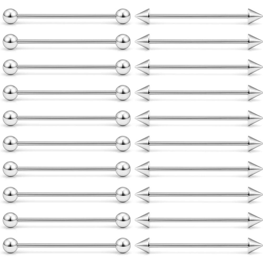 1/20Pcs Set Surgical Steel Ind - Body Jewelry Industrial ulasan dan harga