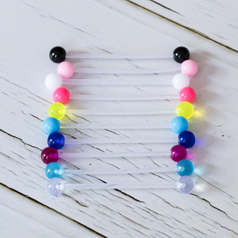 10-50pcs Acrylic Cartilage Ear - Body Jewelry Industrial ulasan dan harga