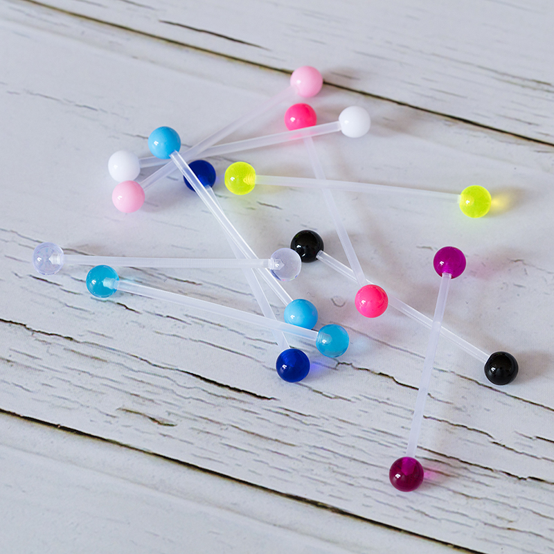 10-50pcs Acrylic Cartilage Ear - Body Jewelry Industrial ulasan dan harga