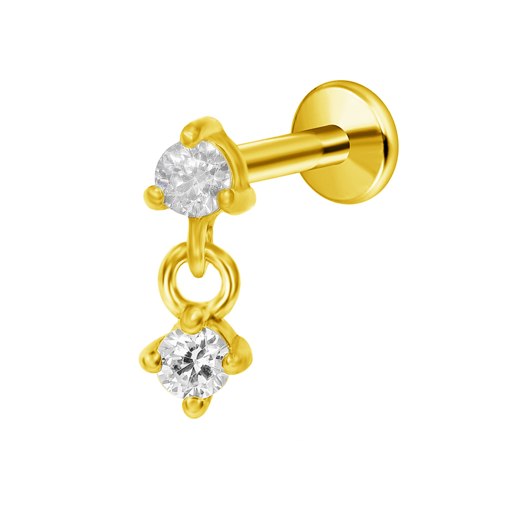 G23 Titanium Moon Star Pendant - Body Jewelry Threadless ulasan dan harga