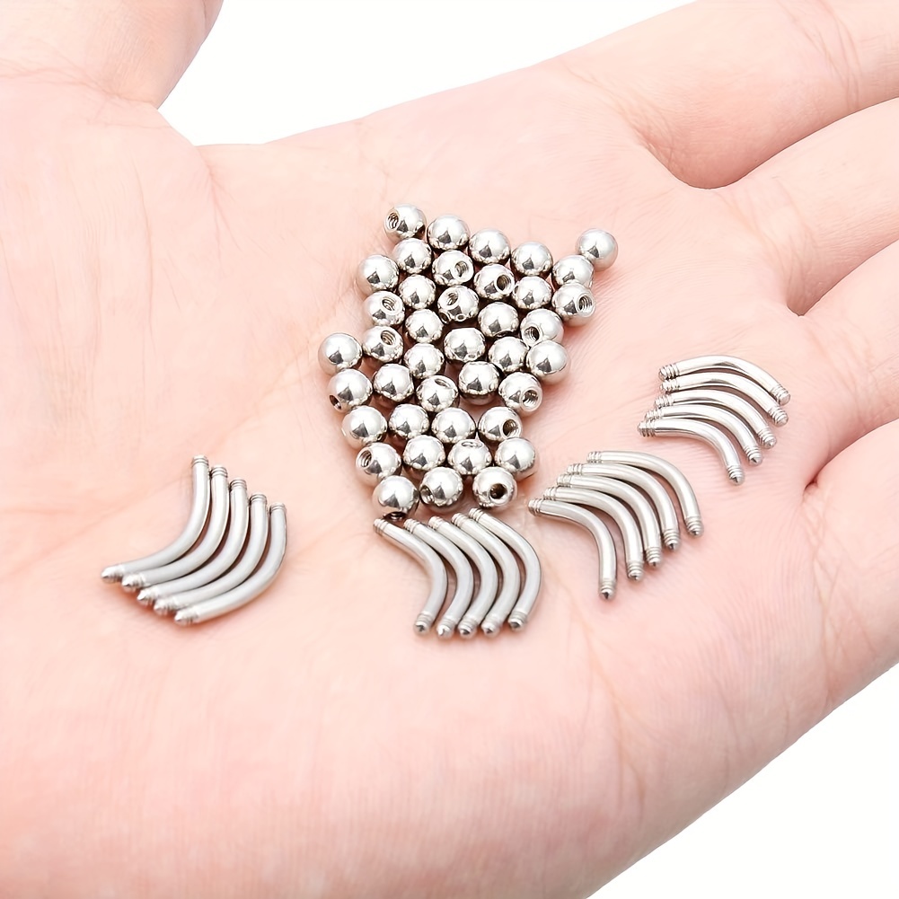 6/8/10/12/52pcs 16G Stainless  - Body Jewelry Industrial ulasan dan harga
