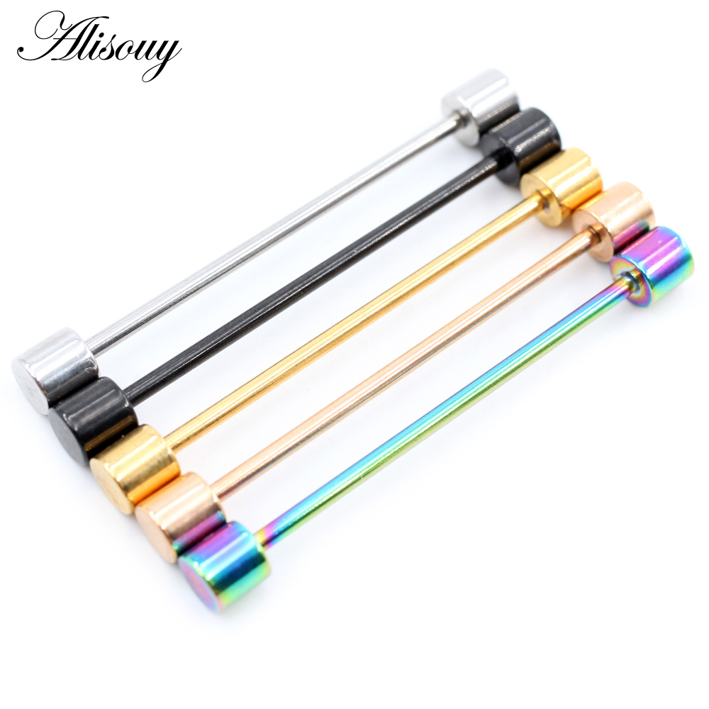 Alisouy 2pcs 14G Stainless Ste - Body Jewelry Industrial ulasan dan harga