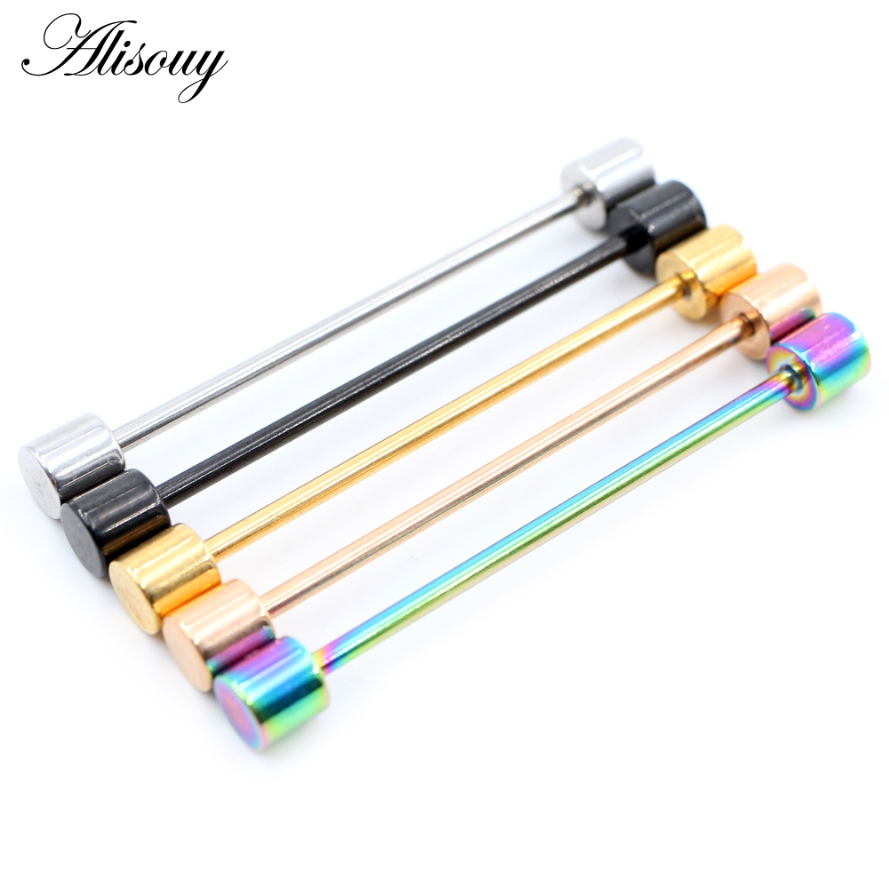Alisouy 2pcs 14G Stainless Ste - Body Jewelry Industrial ulasan dan harga