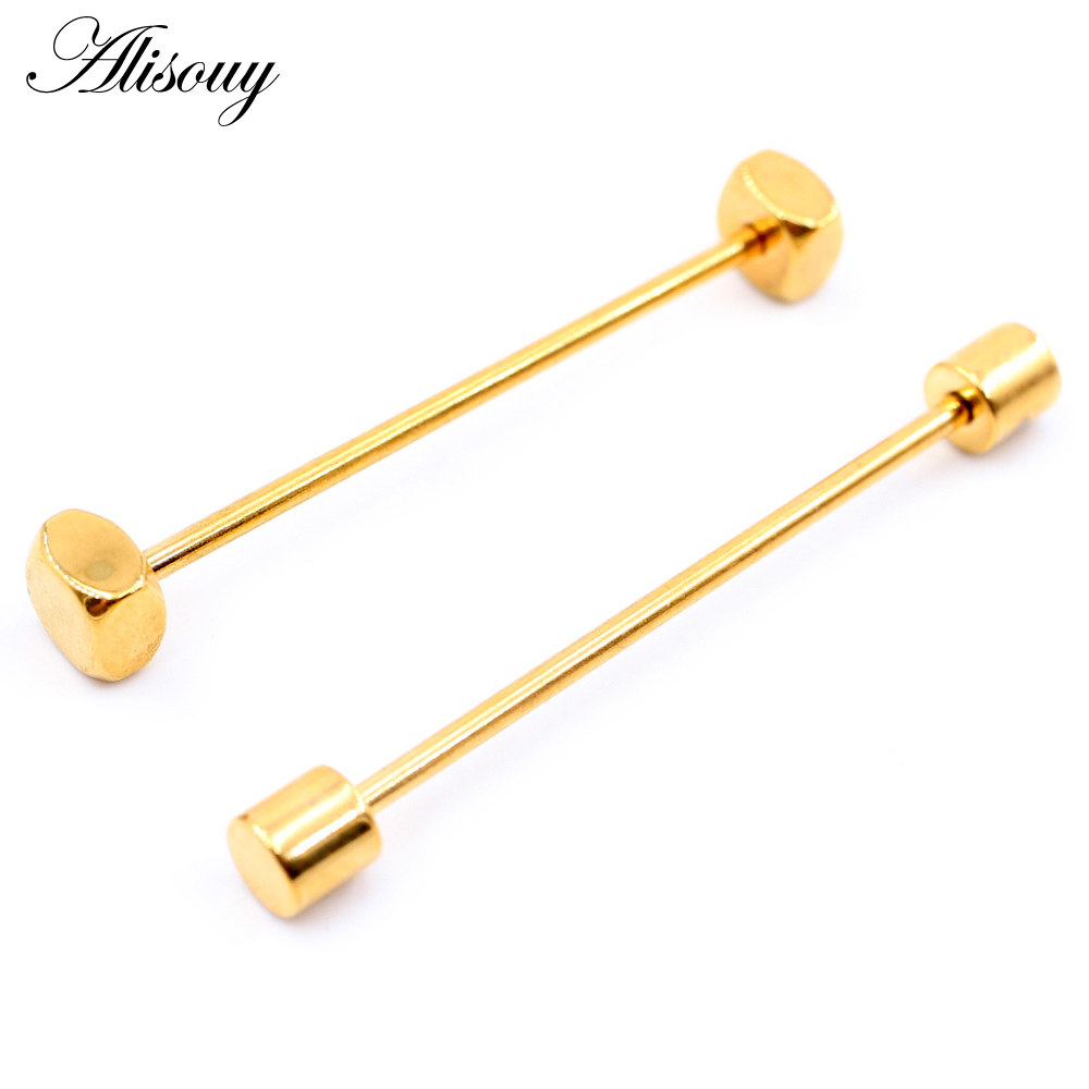 Alisouy 2pcs 14G Stainless Ste - Body Jewelry Industrial ulasan dan harga