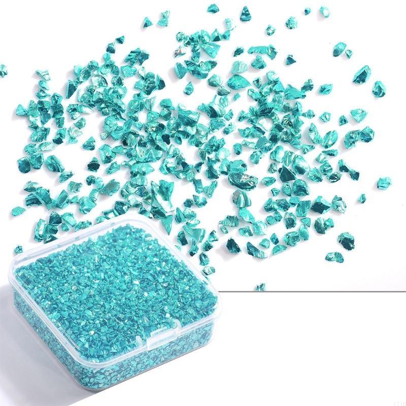 Crushed Glass Glitter Resin 80 - Body Jewelry Jewelry Box ulasan dan harga