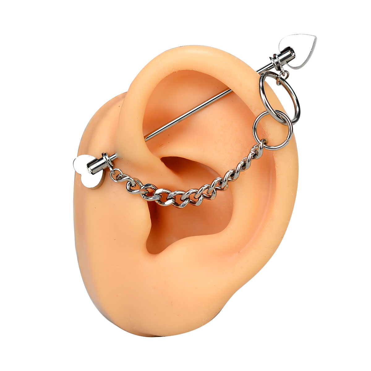 1PC Surgical Steel Sparkly Ind - Body Jewelry Industrial ulasan dan harga
