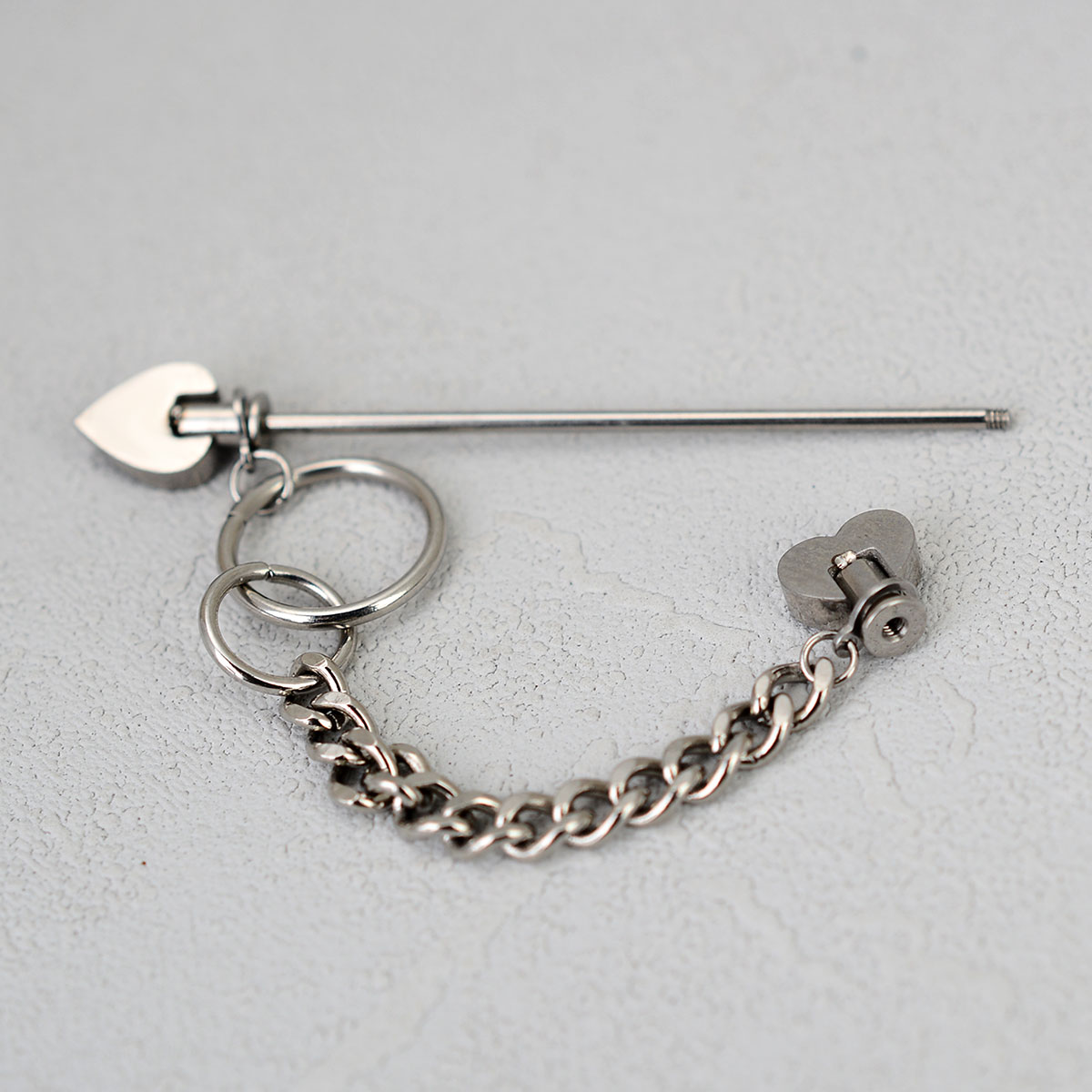 1PC Surgical Steel Sparkly Ind - Body Jewelry Industrial ulasan dan harga