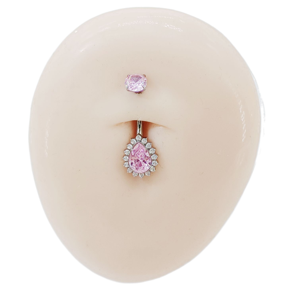 100% G23 Titanium Navel Pierci - Belly Bar Titanium ulasan dan harga