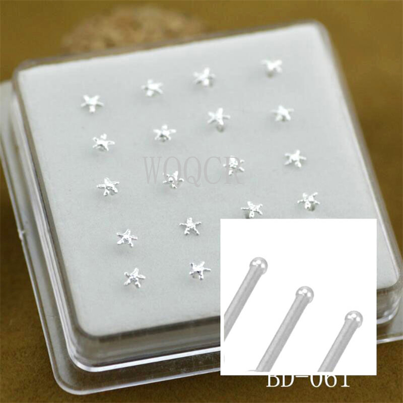 20pcs/box Frosted Surface Star - Body Jewelry Jewelry Box ulasan dan harga