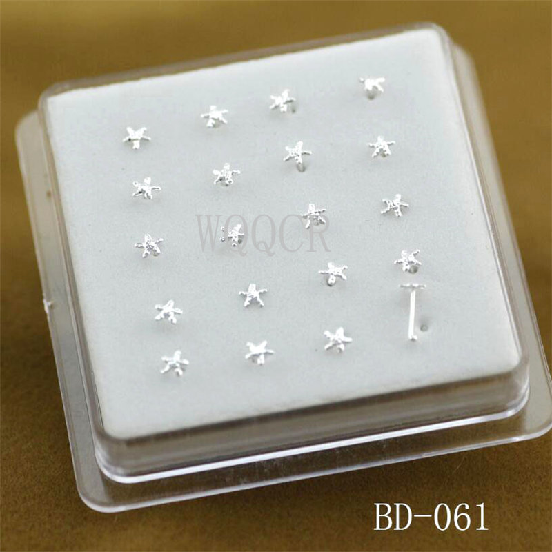 20pcs/box Frosted Surface Star - Body Jewelry Jewelry Box ulasan dan harga