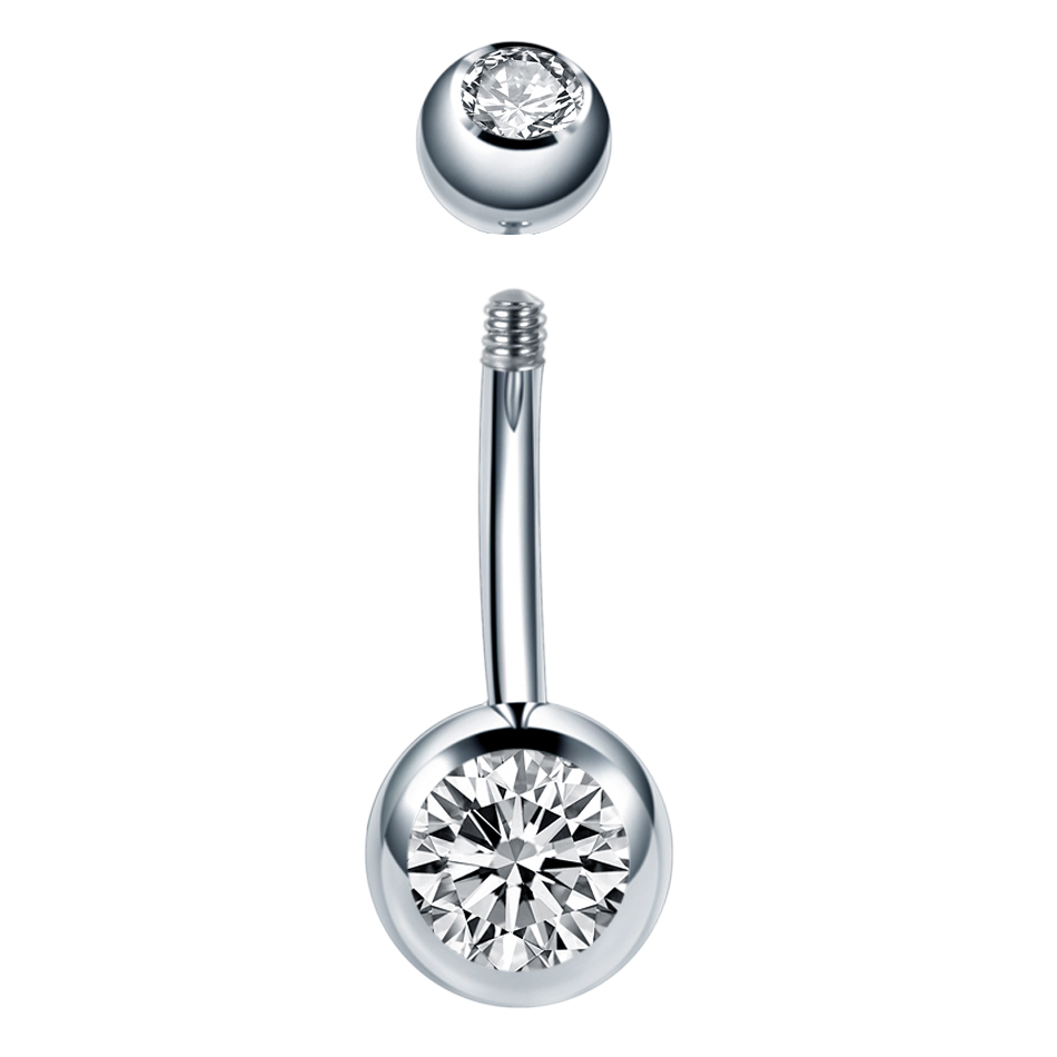 10Pcs/lot G23 Titanium Belly B - Belly Bar Titanium ulasan dan harga