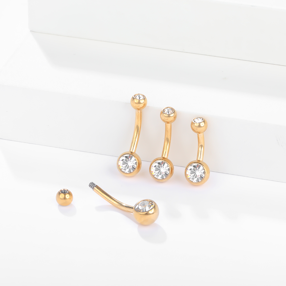 10Pcs/lot G23 Titanium Belly B - Belly Bar Titanium ulasan dan harga