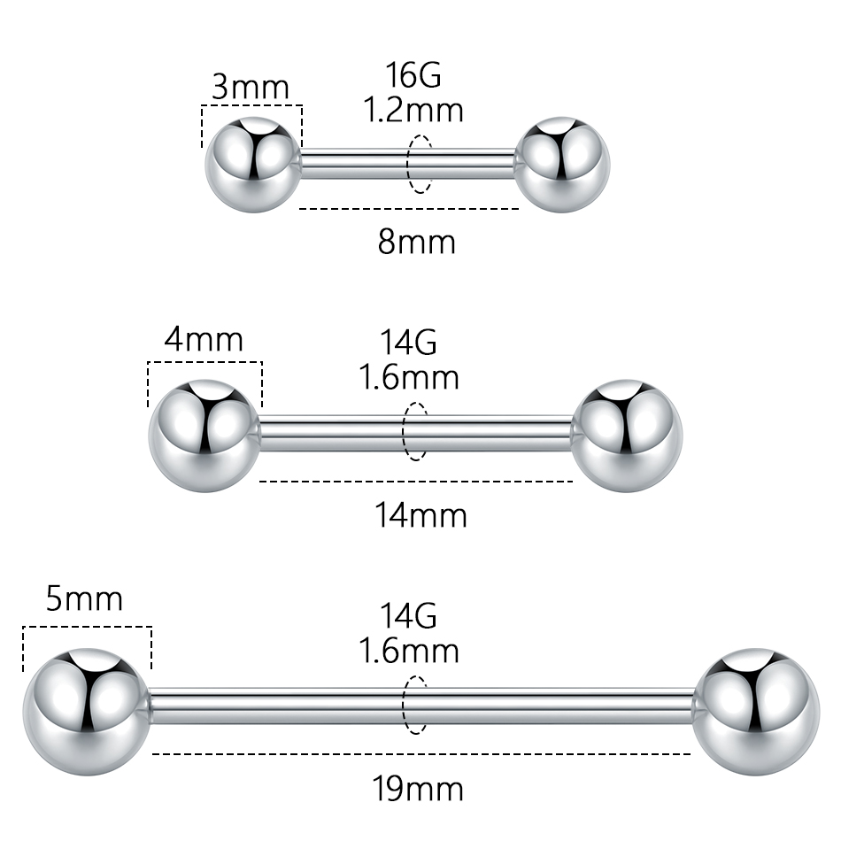 5/10Pcs G23 Titanium Threadles - Body Jewelry Threadless ulasan dan harga