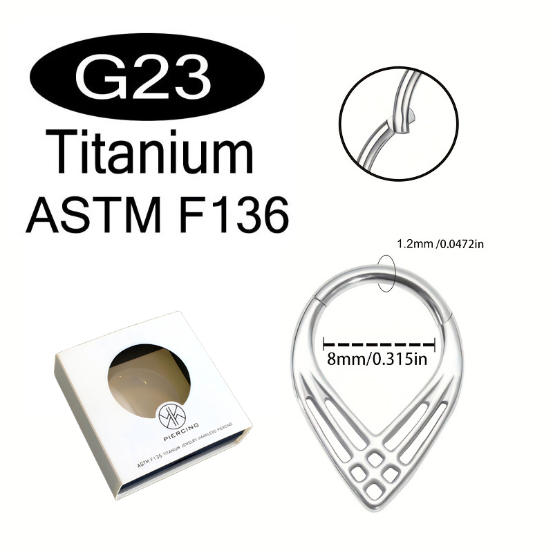 G23 Titanium Grid Water Drop s - Body Jewelry Jewelry Box ulasan dan harga