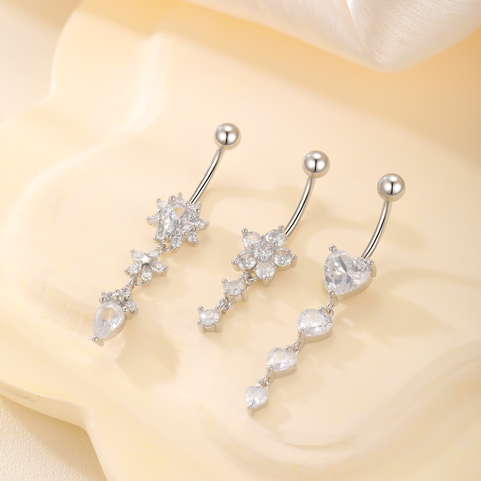 1Pc Stainless Steel Belly Butt - Belly Bar Titanium ulasan dan harga