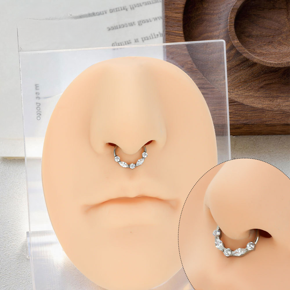 Titanium Horse-Eye-Shape Click - Body Jewelry Jewelry Box ulasan dan harga