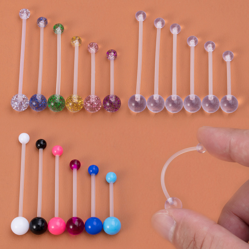 6pcs Flexible Navel Piercing A - Body Jewelry Industrial ulasan dan harga
