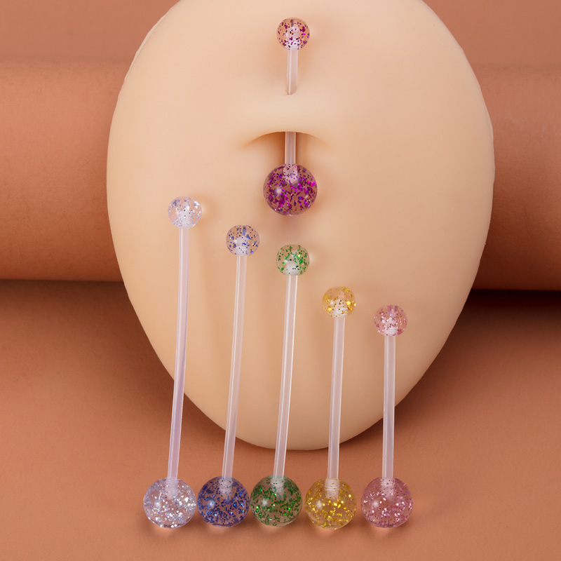 6pcs Flexible Navel Piercing A - Body Jewelry Industrial ulasan dan harga