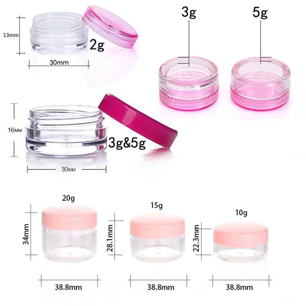 100Pcs 2g-20g Empty Small Cosm - Body Jewelry Jewelry Box ulasan dan harga