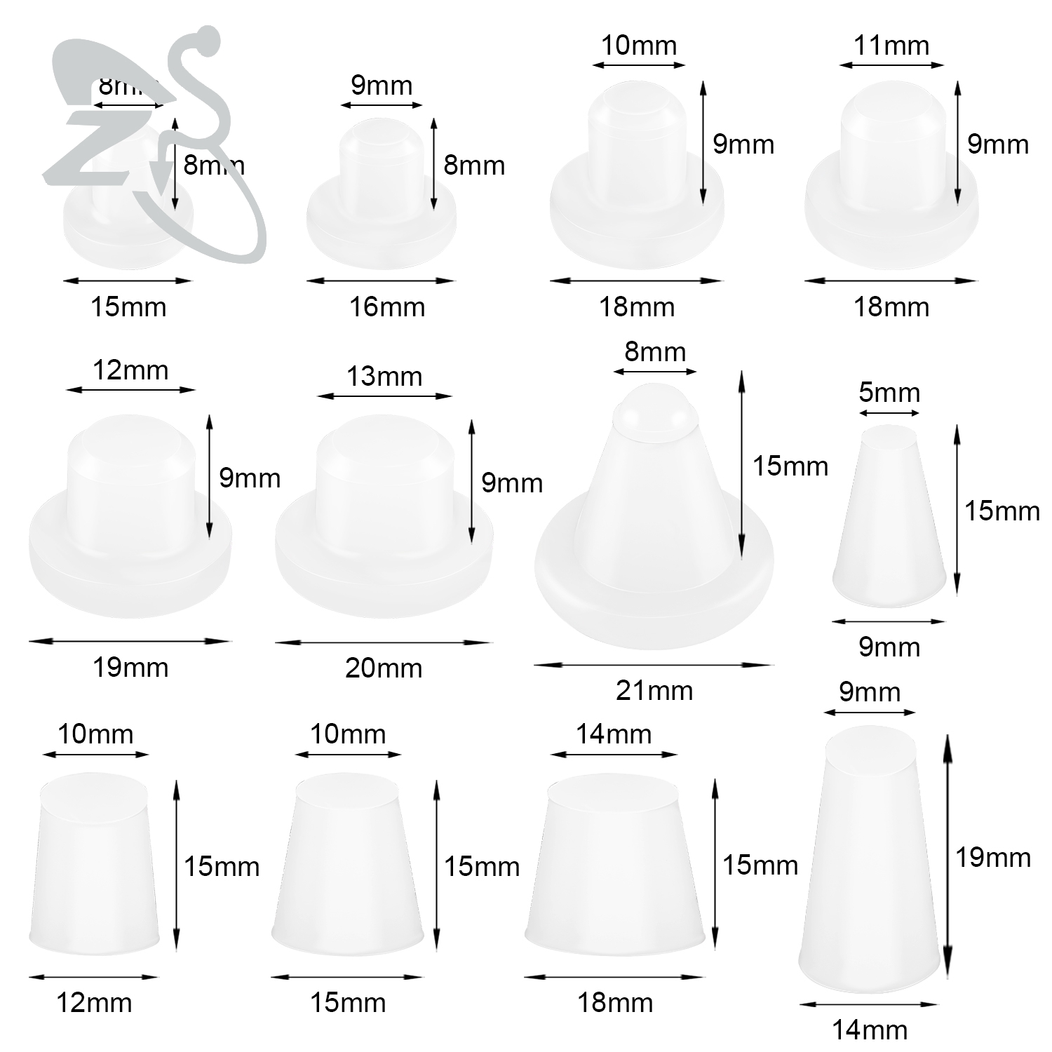 ZS 1PC Silicone Button Shaper  - Body Jewelry Repair ulasan dan harga