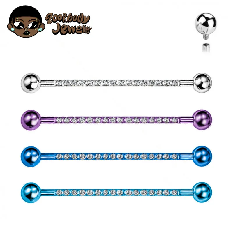 F136 Implant Grade Titanium 14 - Body Jewelry Industrial ulasan dan harga