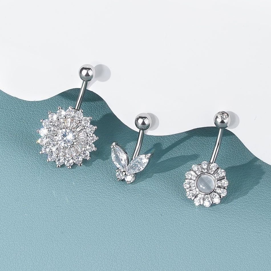 1Pc Stainless Steel Belly Butt - Belly Bar Titanium ulasan dan harga