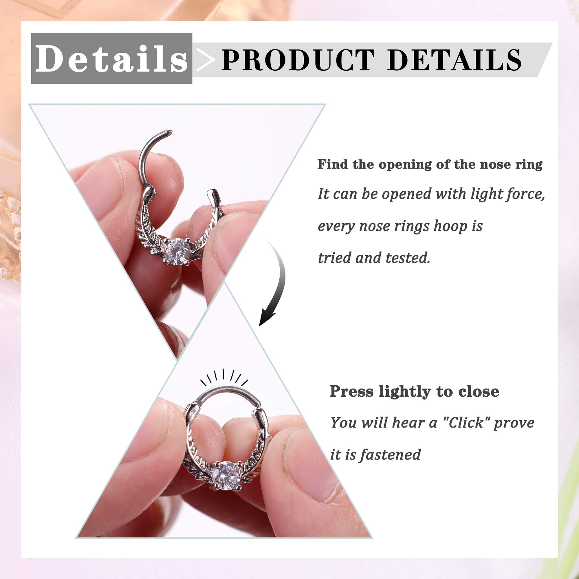 Drperfect 16G Septum Clicker R - Helix Cartilage Ring ulasan dan harga