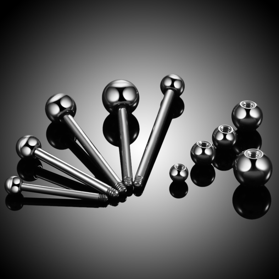 1PC 14G 16G Titanium Industria - Body Jewelry Industrial ulasan dan harga
