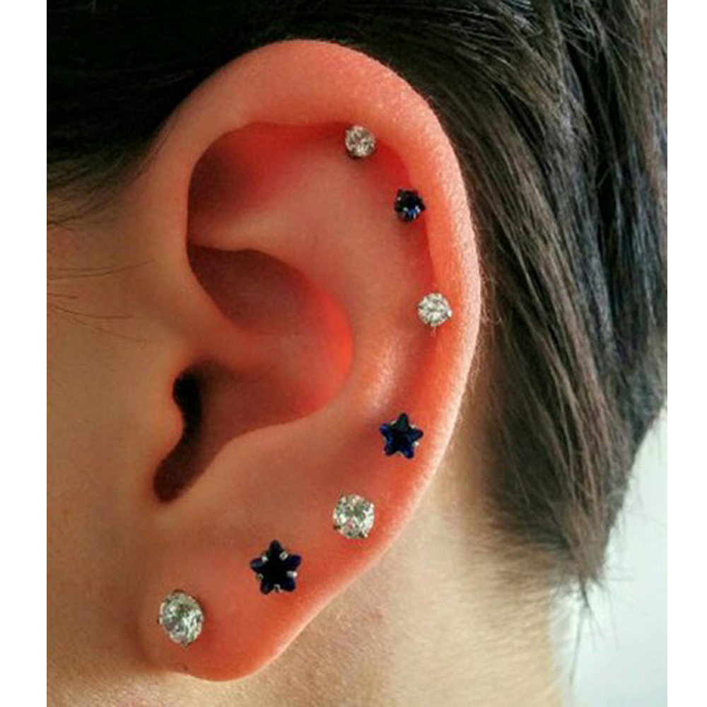 16G Push In Threadless Flat Ba - Body Jewelry Threadless ulasan dan harga