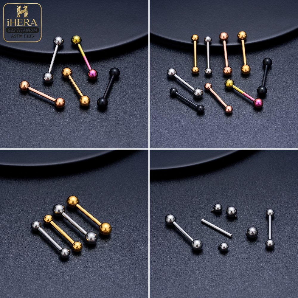 14G 16G G23 Titanium Straight  - Body Jewelry Industrial ulasan dan harga