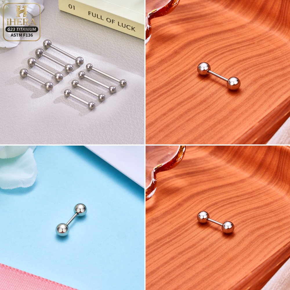 14G 16G G23 Titanium Straight  - Body Jewelry Industrial ulasan dan harga