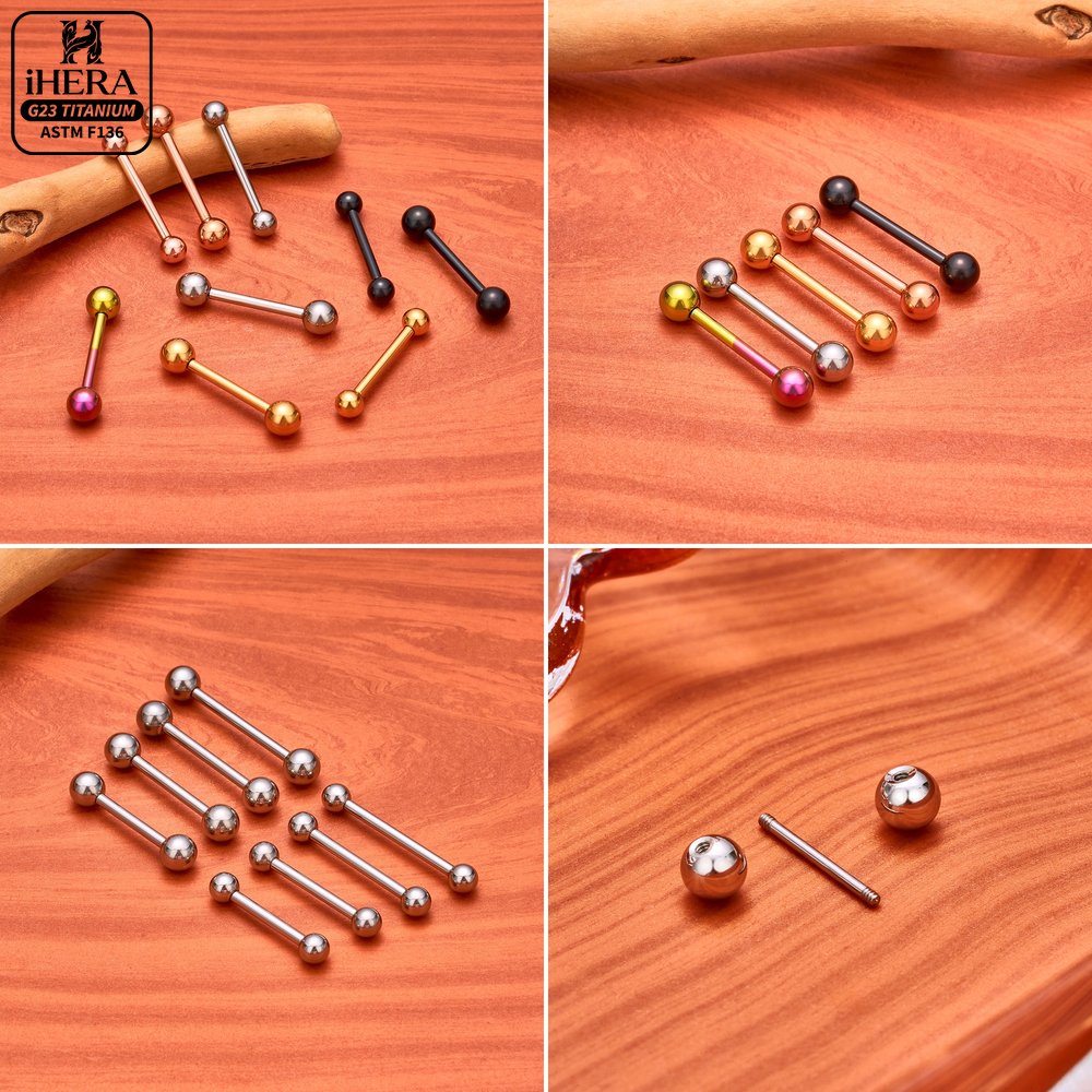 14G 16G G23 Titanium Straight  - Body Jewelry Industrial ulasan dan harga