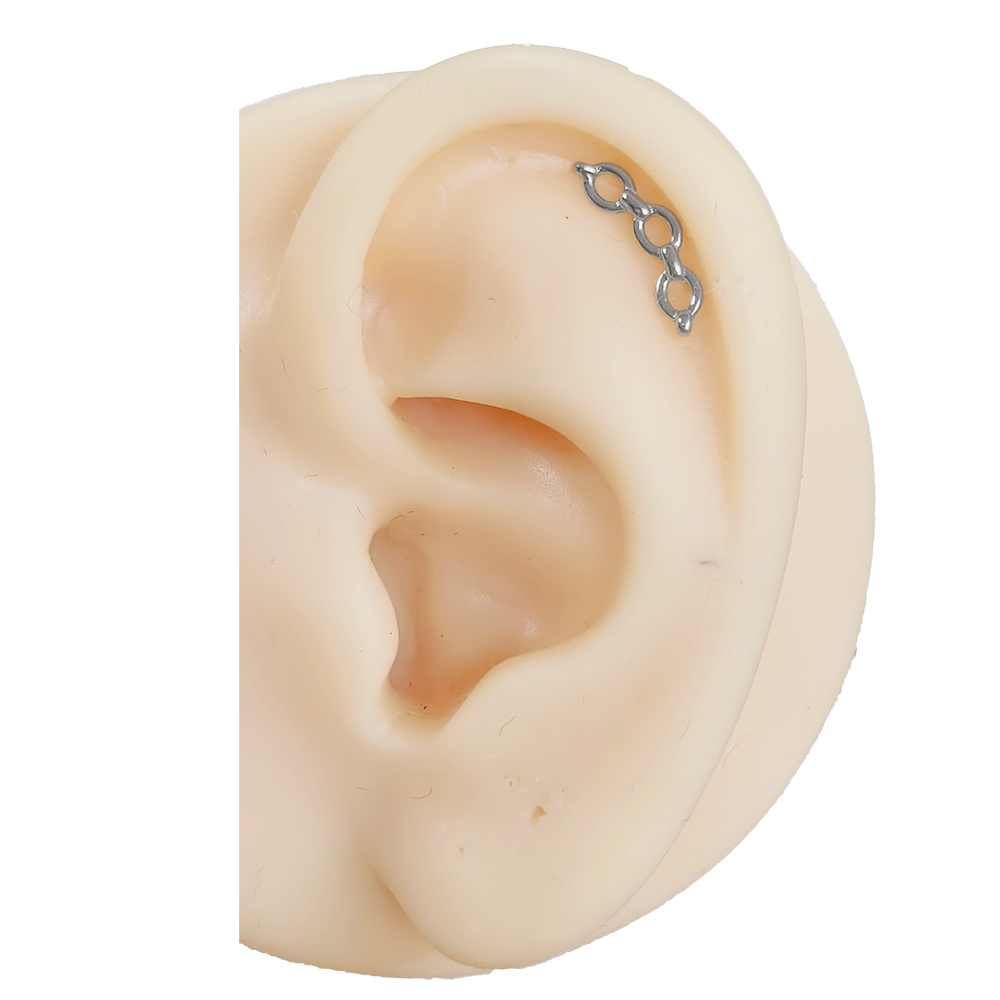 ASTM F-136 Titanium Labret Pie - Body Jewelry Threadless ulasan dan harga